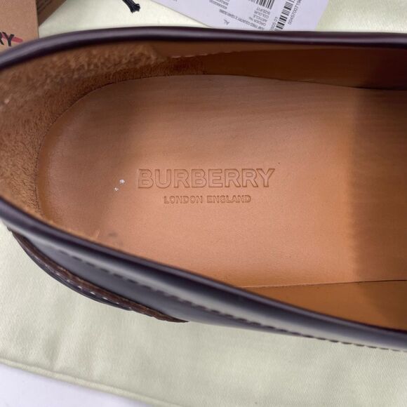 Men’s Burberry vintage check penny loafers size 43 made in Italy - Picture 6 of 7